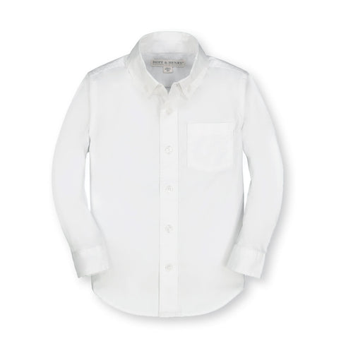 stretch-poplin-organic-button-down-shirt Hope & Henry - Sophia's StyleShirts-1